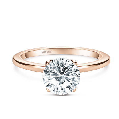 Hidden Halo Solitaire Engagement Ring
