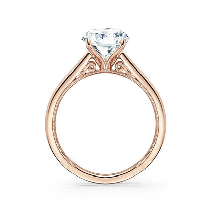 Classic Split Shank High Polish Engagement Ring