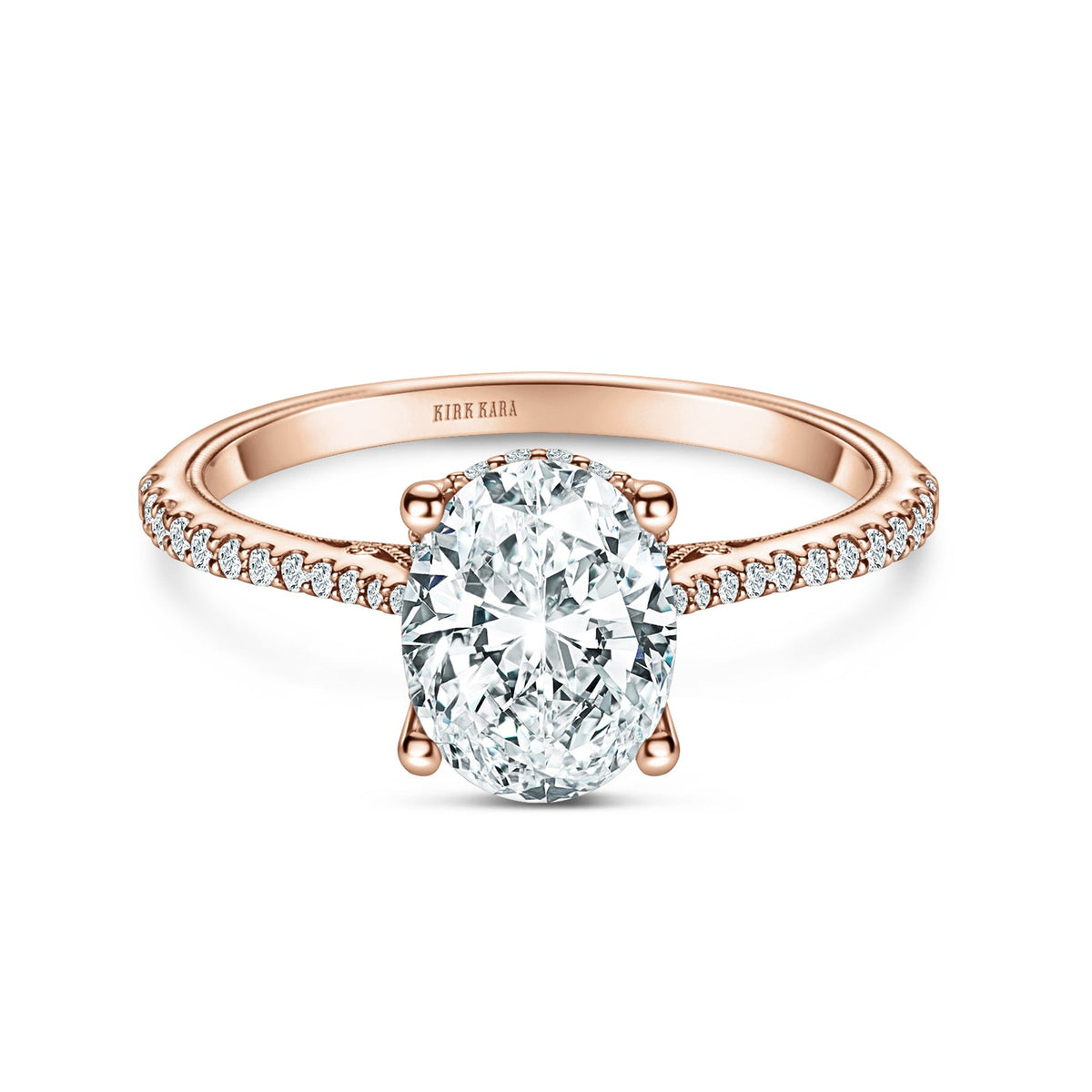 Hidden Halo Classic Solitaire Diamond Engagement Ring