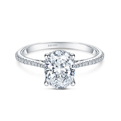 Hidden Halo Classic Solitaire Diamond Engagement Ring