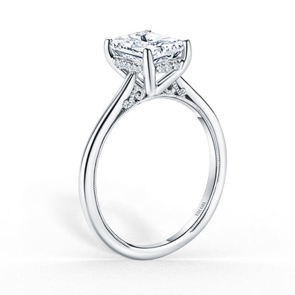 Hidden Halo Classic Solitaire Engagement Ring