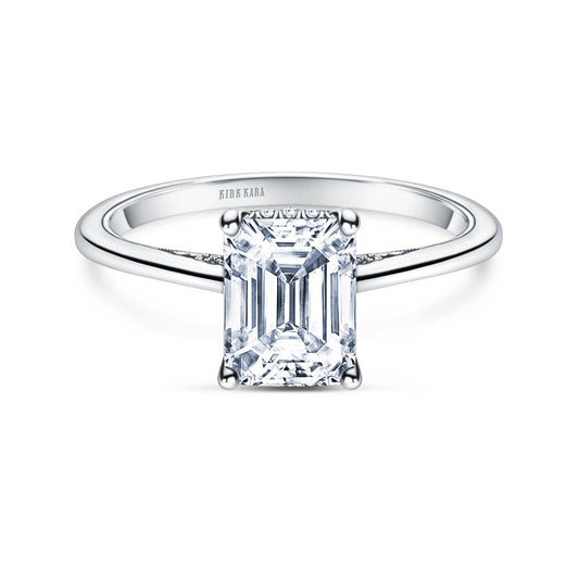 Hidden Halo Classic Solitaire Engagement Ring