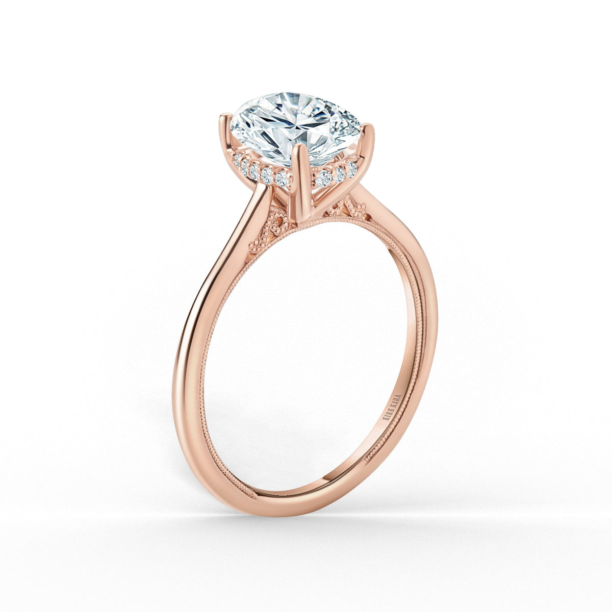 Hidden Halo Classic Solitaire Engagement Ring