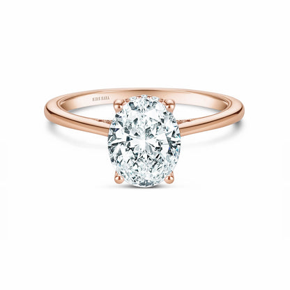 Hidden Halo Classic Solitaire Engagement Ring