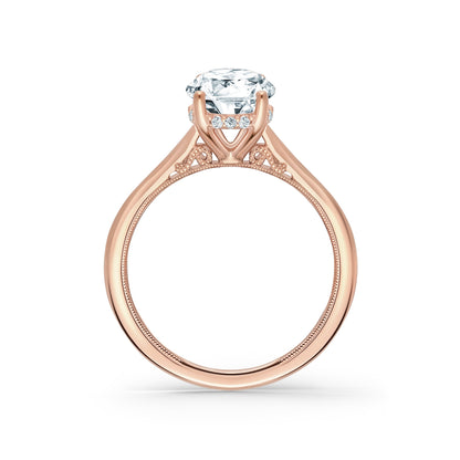 Hidden Halo Classic Solitaire Engagement Ring