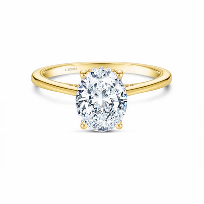 Hidden Halo Classic Solitaire Engagement Ring