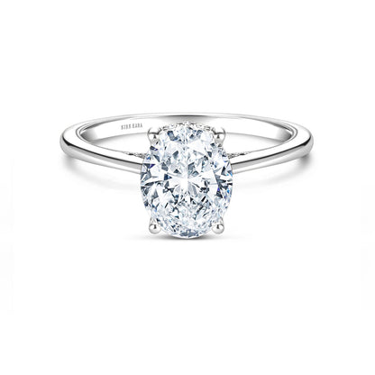 Hidden Halo Classic Solitaire Engagement Ring