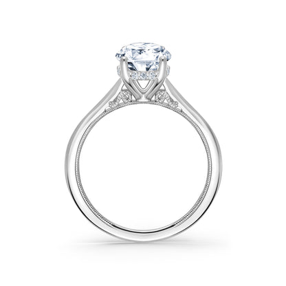 Hidden Halo Classic Solitaire Engagement Ring