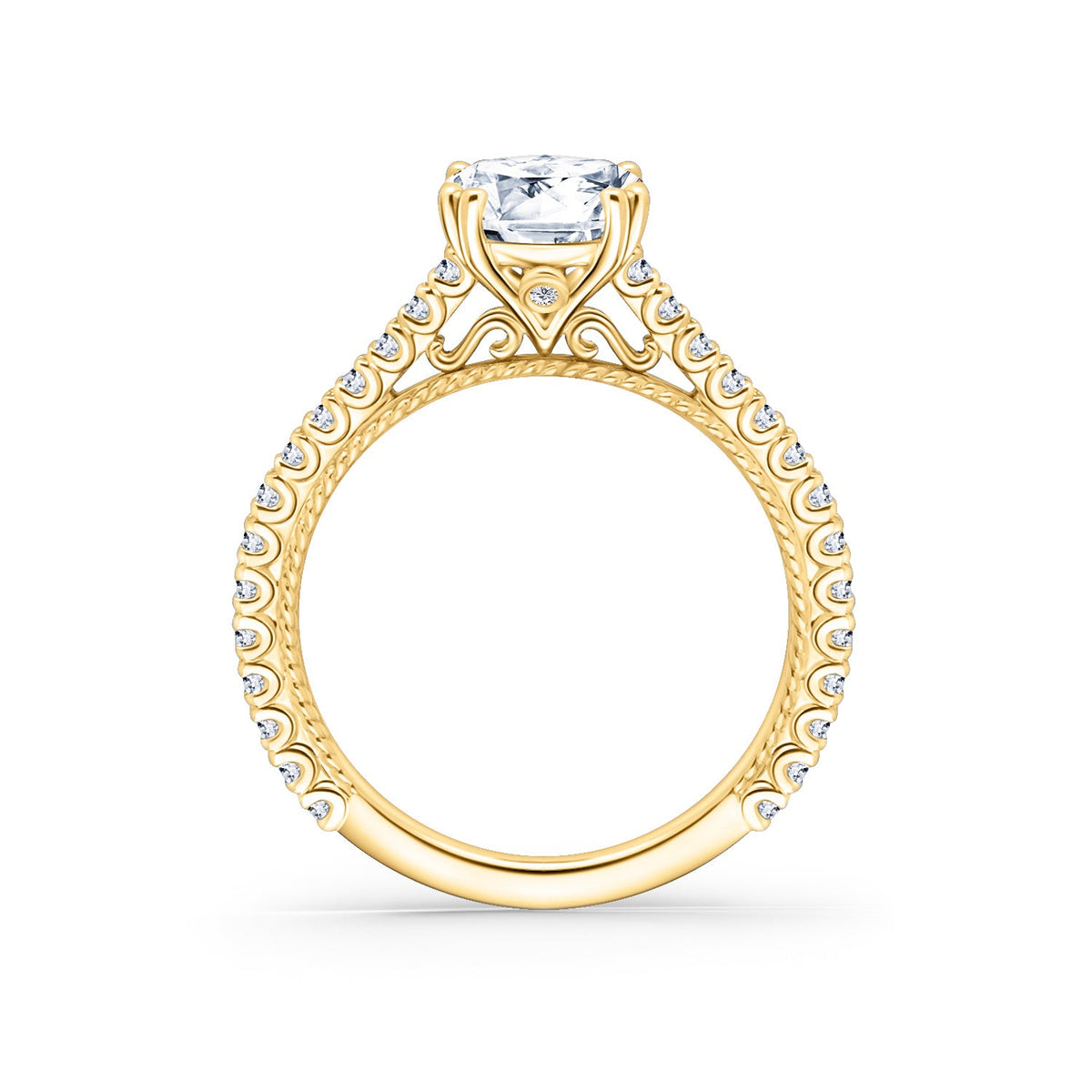 Rope Timeless Diamond Engagement Ring