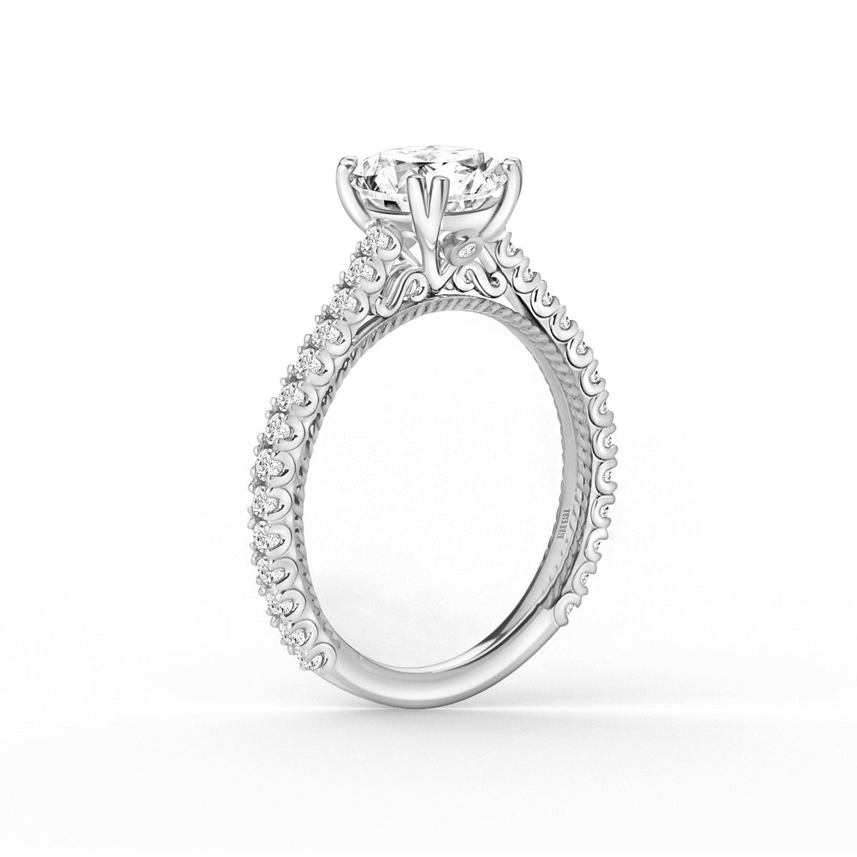 Rope Timeless Diamond Engagement Ring