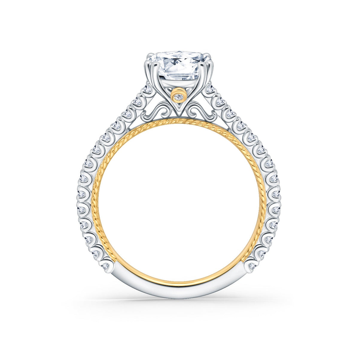 Rope Timeless Diamond Engagement Ring