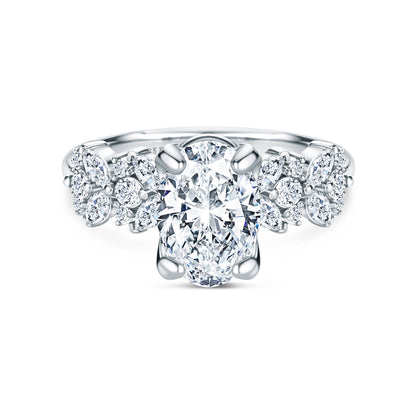 Floral Inspired Diamond Engagement Ring