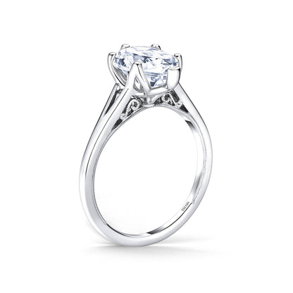 Fancy Split Shank High Polish Engagement Ring