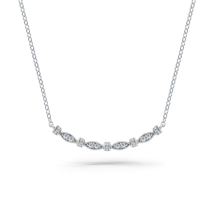Diamond Designer Geometric Bar Necklace