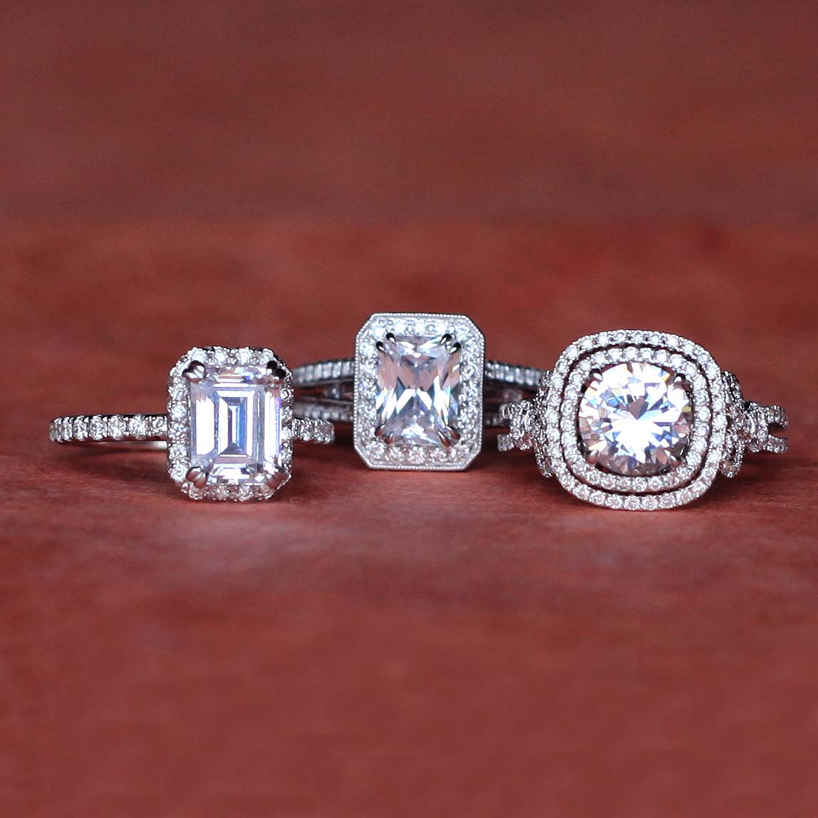 Elegant Halo Diamond Engagement Ring