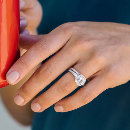 Engraved Pink Sapphire Diamond Wedding Band