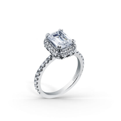 Elegant Halo Diamond Engagement Ring