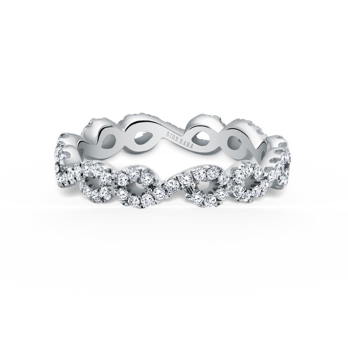 Infinity Curve Diamond Eternity Wedding Band