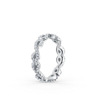 Infinity Curve Diamond Eternity Wedding Band