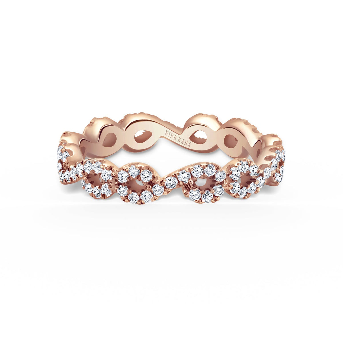 Infinity Curve Diamond Eternity Wedding Band