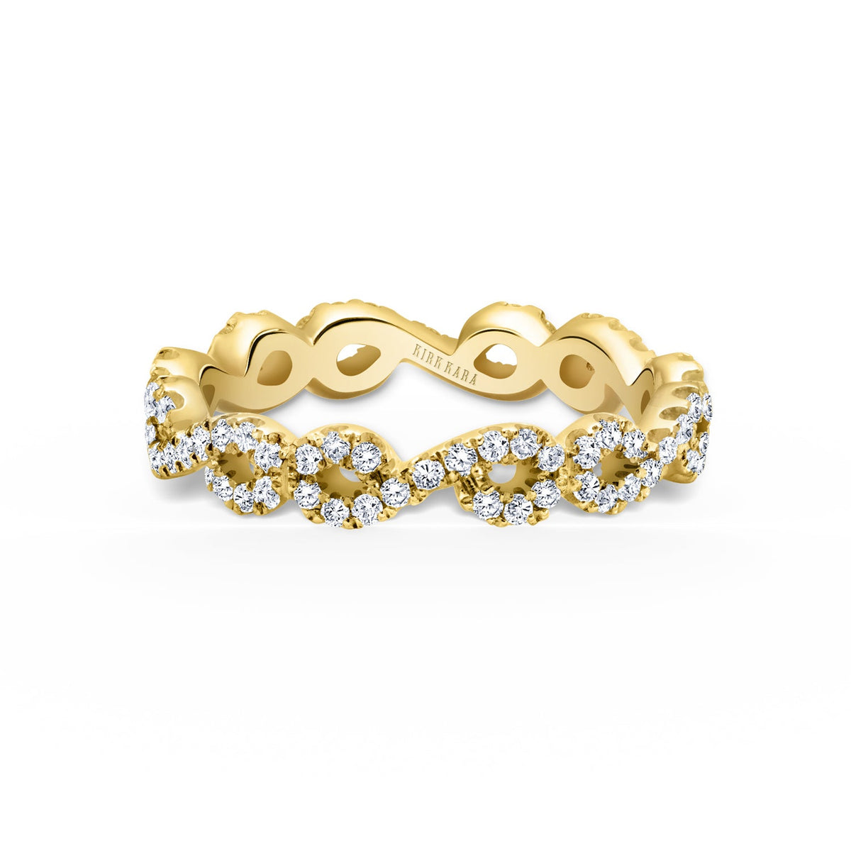 Infinity Curve Diamond Eternity Wedding Band