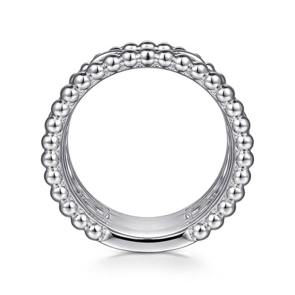 925 Sterling Silver Bujukan White Sapphire Easy Stackable Ring