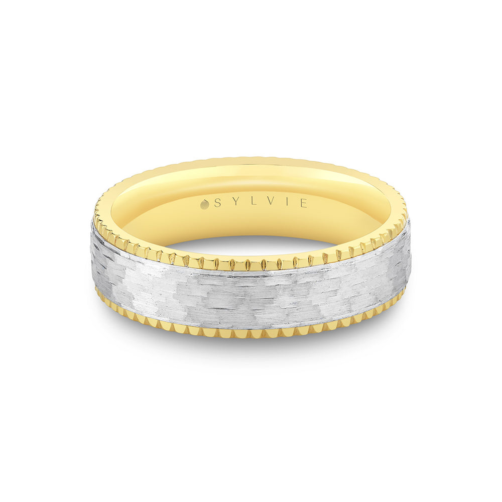 Sylvie Heritage Two Tone Brushed Men's Band - Anthony