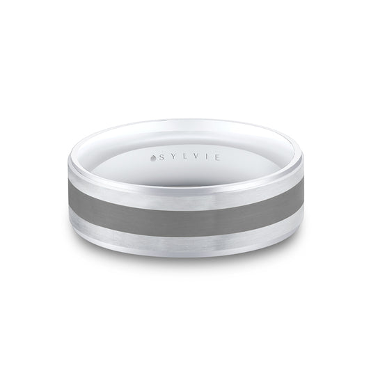 Sylvie Heritage Brushed Two Tone Men's Band - Kingston
