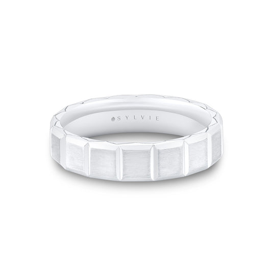 Sylvie Fluted Shell Geometric Men's Band - Benedict