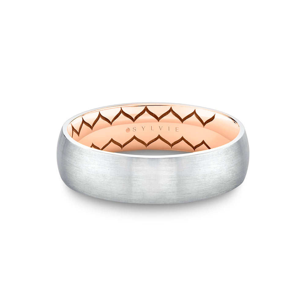 Sylvie Shell Ascend Two Tone Brushed Men's Band - Noel