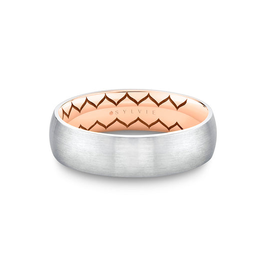 Sylvie Shell Ascend Two Tone Brushed Men's Band - Noel