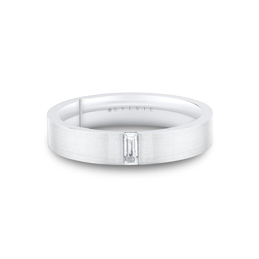Sylvie Legacy Shell Brushed Baguette Men's Band - Beckham