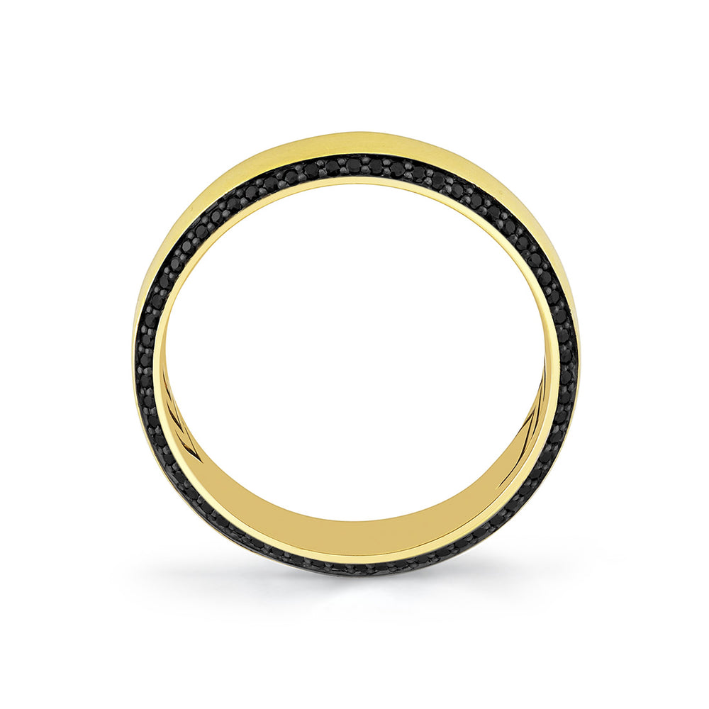 Sylvie Shell Apex Brushed Black Diamond Men's Band - Jax