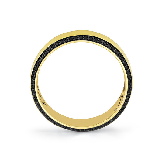 Sylvie Shell Apex Brushed Black Diamond Men's Band - Jax