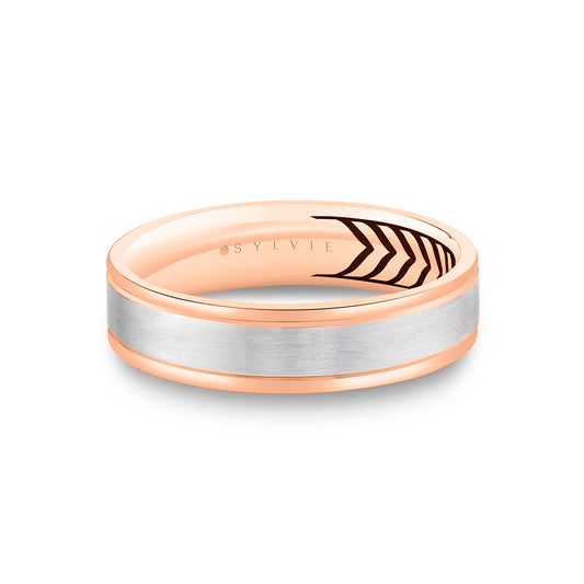 Sylvie Shell Apex Two Tone Brushed Men's Band - Julian