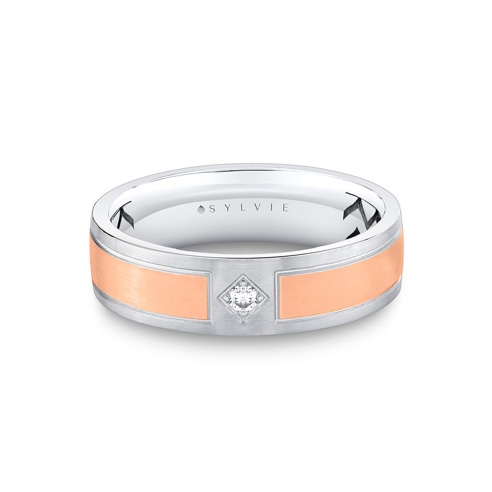 Sylvie Shell Ascend Two Tone Brushed Men's Band - Finn