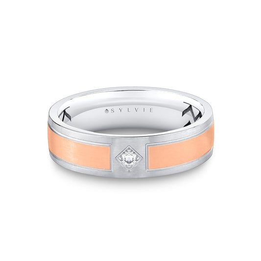 Sylvie Shell Ascend Two Tone Brushed Men's Band - Finn