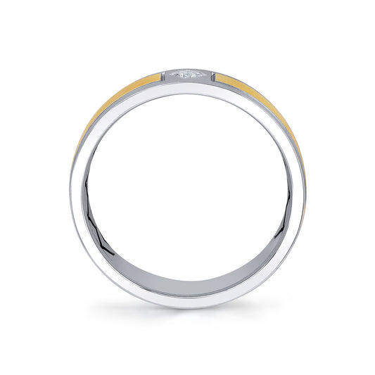 Sylvie Shell Ascend Two Tone Brushed Men's Band - Finn