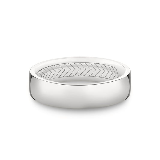 Sylvie Shell Apex Polished Men's Band - Tate