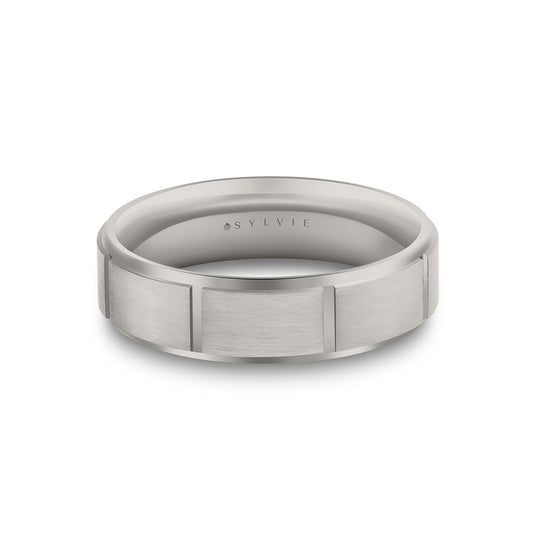 Sylvie Heritage Brushed Engraved Men's Band - Landon