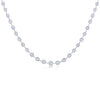 Starry Night Partway Necklace with Diamonds in 18K White Gold