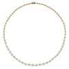 Starry Night Partway Necklace with Diamonds in 18K Yellow Gold