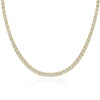 Sunburst Diamond Line Necklace in 18k Yellow Gold