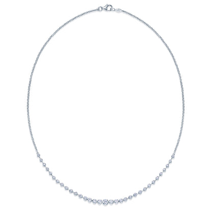 Starry Night Demi-Riviera in 18K White Gold, 1.50 Carat Total Weight