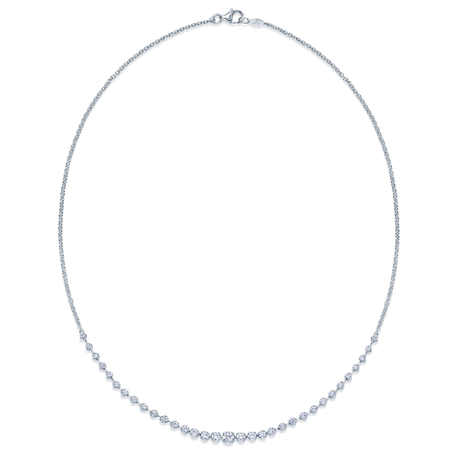 Starry Night Demi-Riviera in 18K White Gold, 1.50 Carat Total Weight