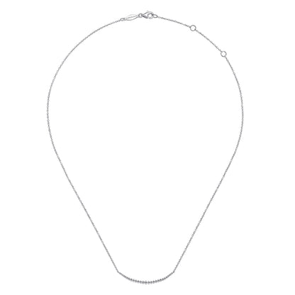 925 Sterling Silver Bujukan Bead Bar Necklace