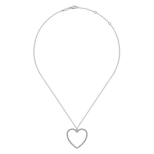925 Sterling Silver Bujukan Heart Necklace