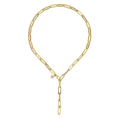 14K Yellow Gold Y Chain Necklace