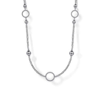 925 Sterling Silver Round Beads Bujukan Necklace