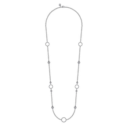 925 Sterling Silver Round Beads Bujukan Necklace
